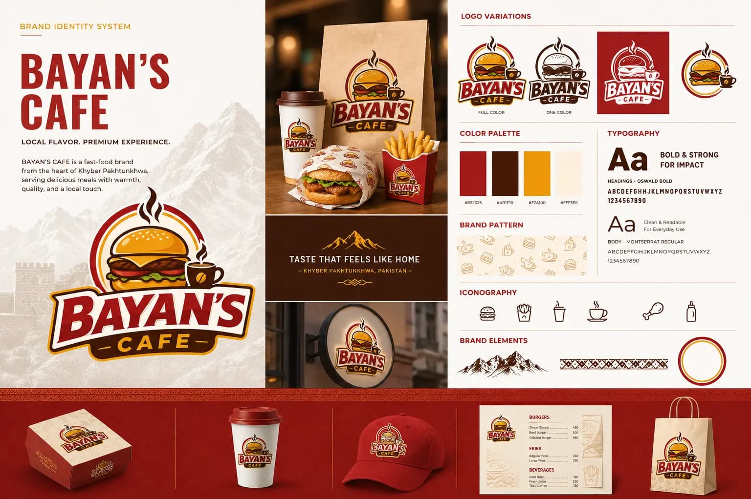 Bayan’s Cafe — Full Branding Kit — Brand Identity System