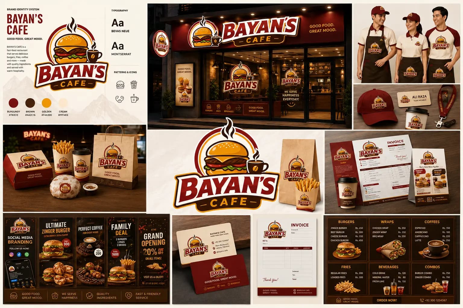 Bayan’s Cafe — Full Branding Kit — Full Branding Kit