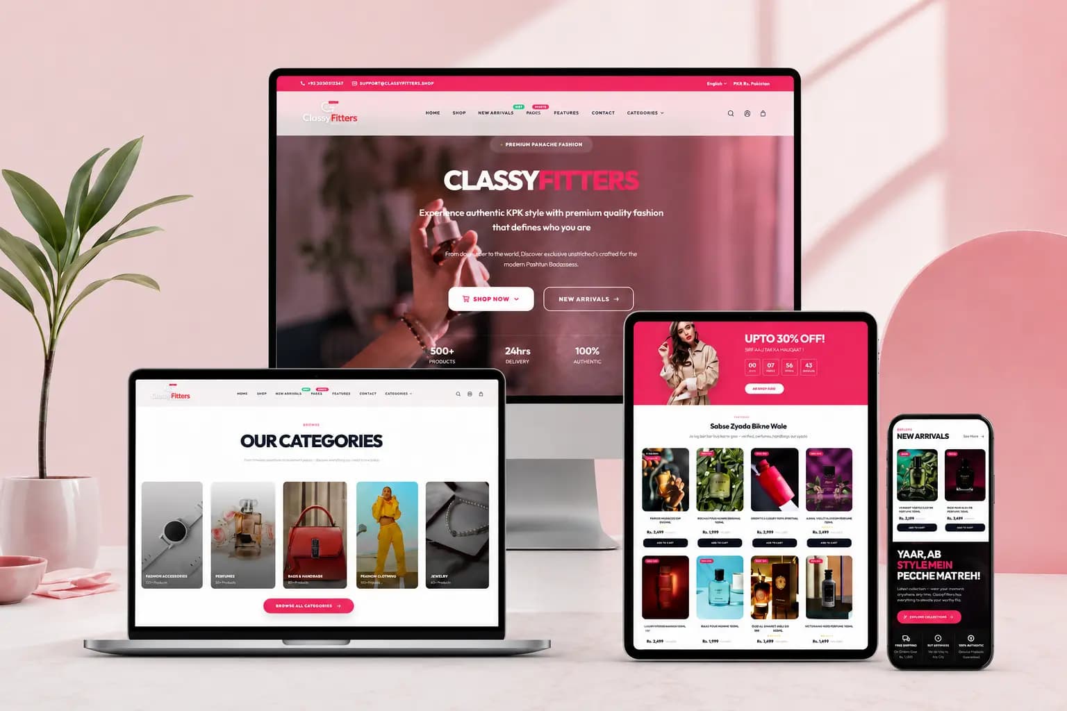 Classy Fitters — E-Commerce Store — Main Preview